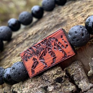 Náramek Tygr - padouk, láva, onyx - Obrázek 2