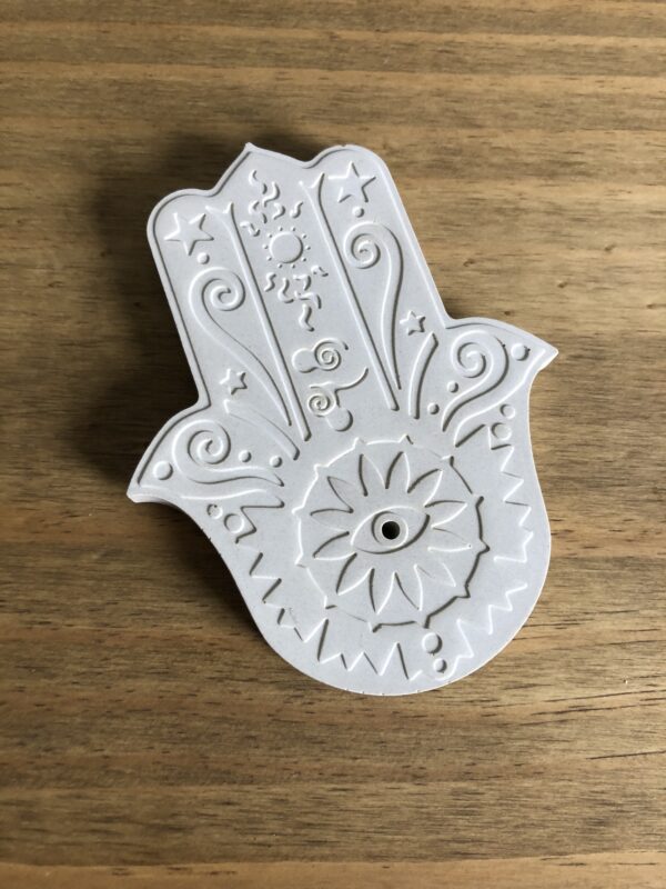 Betonové držáky na vonné tyčinky Hamsa – sada - Obrázek 3