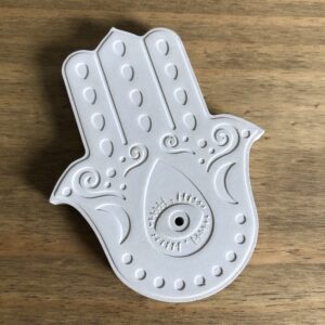 Betonové držáky na vonné tyčinky Hamsa – sada - Obrázek 4