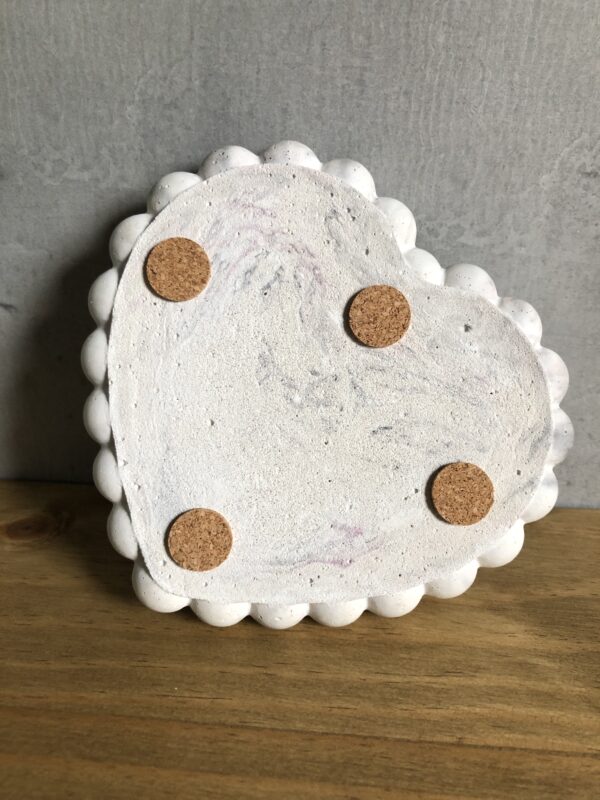 Tácek bublinkový srdce mramor - Obrázek 5