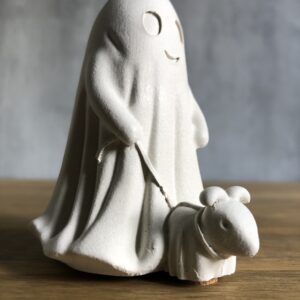 Duch s pejskem – betonová figurka - Obrázek 3