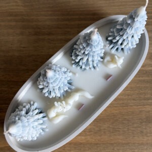 Svíčka – Lišky v zasněženém lese - Obrázek 2