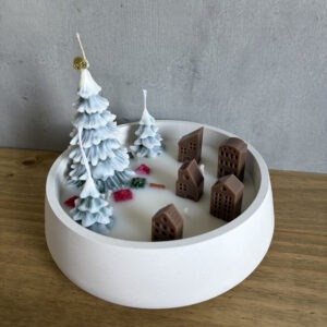 Svíčka – Zimní vesnička v betonu - Obrázek 3