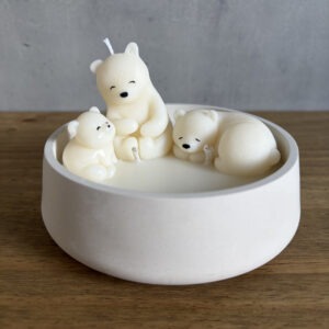 Svíčka – Lední medvědi v misce