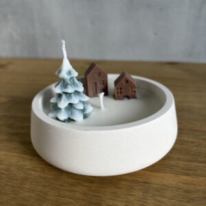 Svíčka – Malá zimní vesnička - Obrázek 2