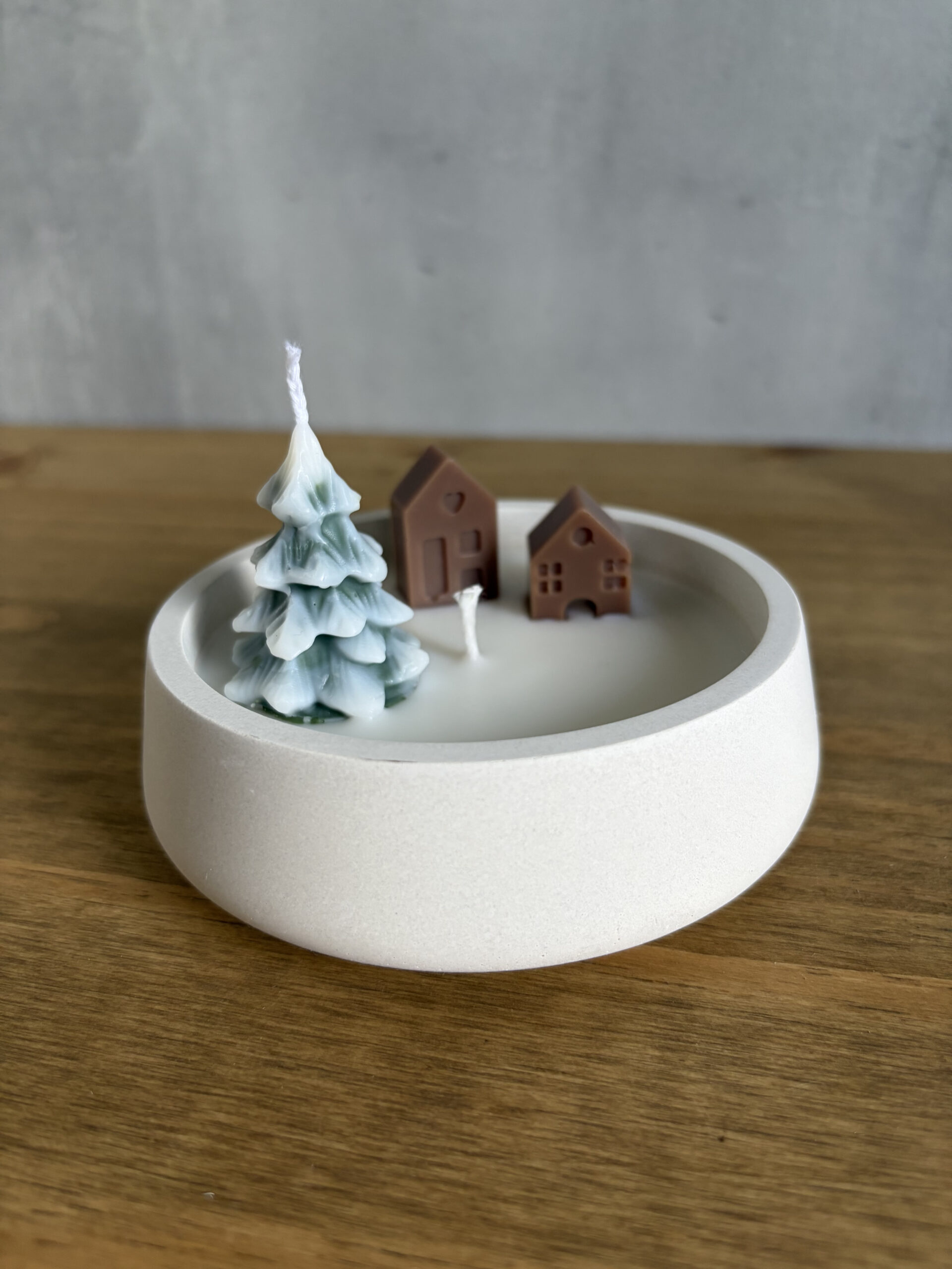 Svíčka – Malá zimní vesnička - Obrázek 2