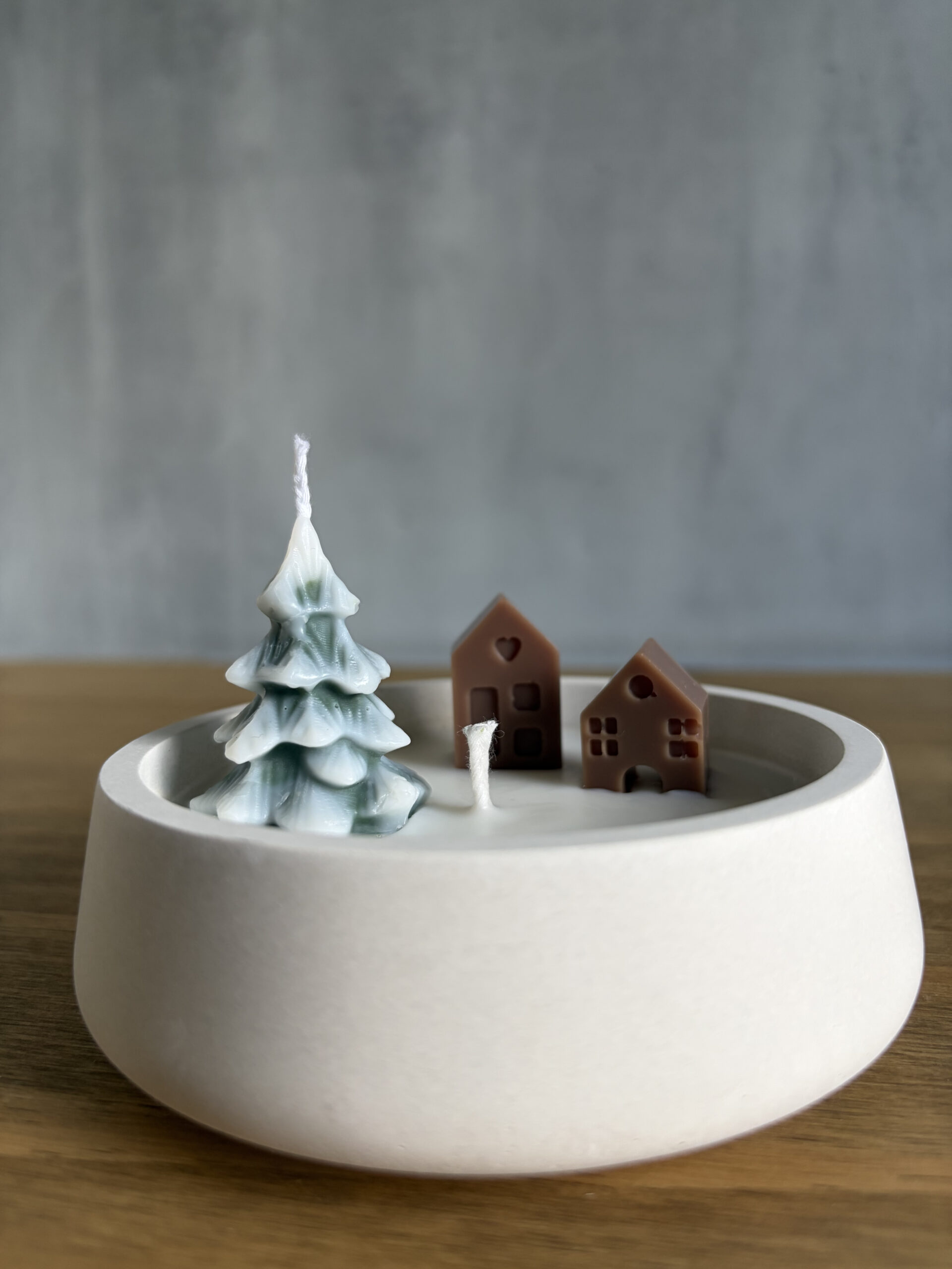 Svíčka – Malá zimní vesnička - Obrázek 3