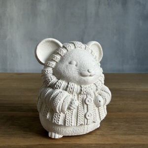 Betonová figurka – Myška ve svetru - Obrázek 3